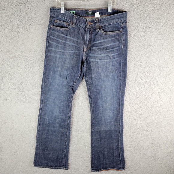 J. Crew Stretch Womens Size 31r Medium Wash Mid Rise Bootcut Denim Jeans 97488 - Picture 1 of 9